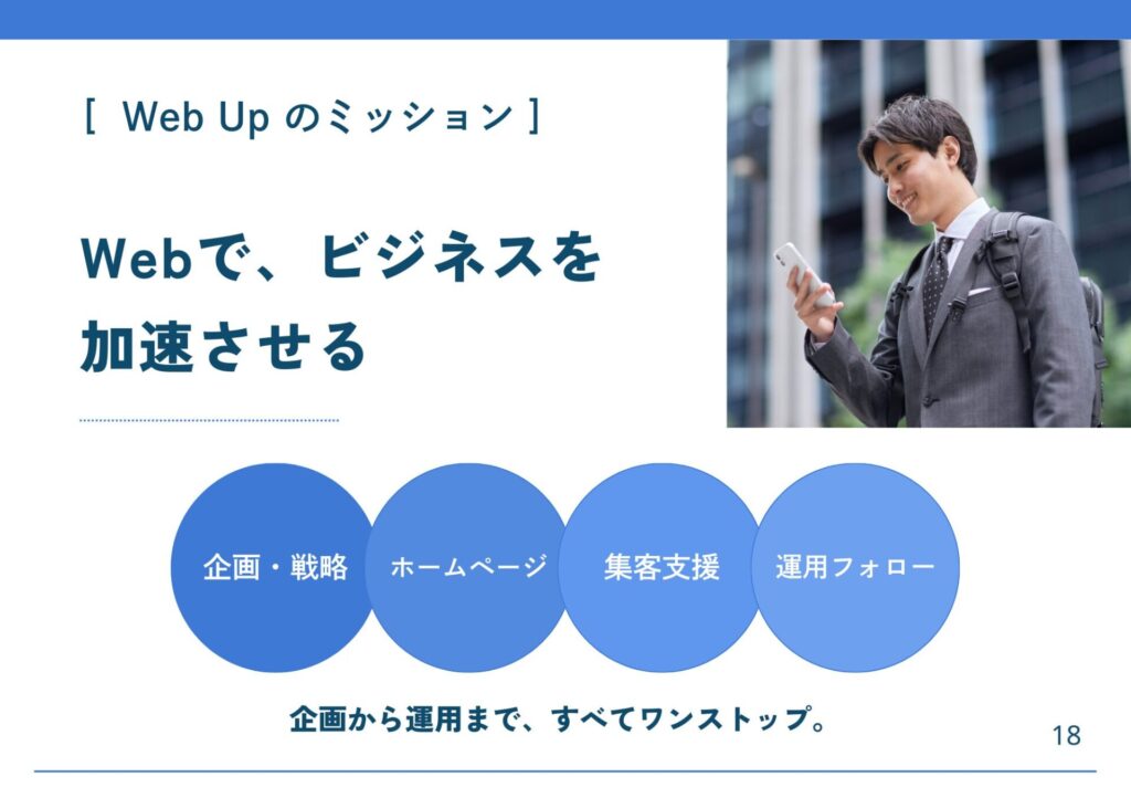 資料「飛騨エリアの集客に強いホームページの作り方」サンプルページ